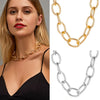 Punk Vintage Exaggerated Heavy Metal Big Thick Chain Choker Necklace Women Night Club Jewelry Female Chocker Collier