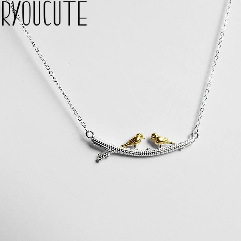 Punk Vintage Silver Color  Bird Necklaces Pendants For Women Gifts Statement Necklaces Colar 2021