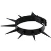 Punk Wild Super Long Super Pointed Black Nail Rivet Rock Gothic Collar PU Leather Stud Collar Necklace Hip Hop Jewelry