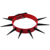 Punk Wild Super Long Super Pointed Black Nail Rivet Rock Gothic Collar PU Leather Stud Collar Necklace Hip Hop Jewelry