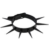 Punk Wild Super Long Super Pointed Black Nail Rivet Rock Gothic Collar PU Leather Stud Collar Necklace Hip Hop Jewelry