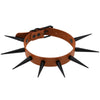 Punk Wild Super Long Super Pointed Black Nail Rivet Rock Gothic Collar PU Leather Stud Collar Necklace Hip Hop Jewelry
