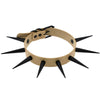 Punk Wild Super Long Super Pointed Black Nail Rivet Rock Gothic Collar PU Leather Stud Collar Necklace Hip Hop Jewelry
