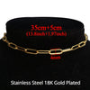 Punk Women's Clavicle Collar Choker Necklace Chain Gold Color Stainless Steel Neck Chain for Women Jewelry Chocker On The Neck
