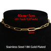 Punk Women's Clavicle Collar Choker Necklace Chain Gold Color Stainless Steel Neck Chain for Women Jewelry Chocker On The Neck