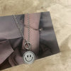 Punk chain on the neck hip-hop style rotatable smile pendant gothic grunge chain aesthetic ladies necklace jewelry accessory