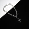 Punk cuban chain Hip Hop Choker Necklace for Women Men Crystal Cross star Pendant Neck Clavicle Chain goth Gothic Collar Collier