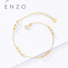 Pure 18K Gold Bracelet Heart For Women Miss Girls Gift Female Fine Jewelry Genuine Real Solid Chain Upscale New Party Trendy