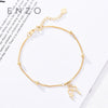 Pure 18K Gold Bracelet Heart For Women Miss Girls Gift Female Fine Jewelry Genuine Real Solid Chain Upscale New Party Trendy