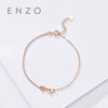 Pure 18K Rose Gold Bracelet For Women Miss Girls Gift Female Fine Jewelry Genuine Real Solid Chain Upscale New Party Trendy