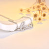 Pure 925 Silver Pendant Necklaces For Women CZ Zircon Crystal Love Letter Necklace Collares Choker Korea Style Jewelry Accesorie