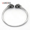 Pure 925 Sterling Silver Bangle Double Tap Adjusted Vintage Hand Chain For Men And Women Jewelry Charm 468
