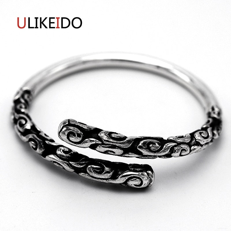 Pure 925 Sterling Silver Bangle The Monkey King Great Fashion Vintage Hand Chain For Men And Women Jewelry Charm 471