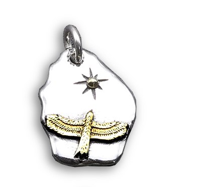 Pure 925 Sterling Silver Jewelry Feather Charms Eagle Card Vintage Pendant for Unisex Thai Silver Necklace Chain Fine Gift 686