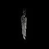 Pure 925 Sterling Silver Jewelry Wing Charms Punk Pendants for Men And Women Thai Silver Necklace Chain Fine Gift 1339