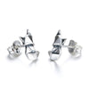 Pure 925 Sterling Silver Stud Earrings For Women Fox Shape Lovely &Cute Style Simple Personality Fashion Jewelry Hot Sale