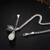 Pure Silver, Hetian Jade White Jade Mosaic Jade Orchid Flower, Simple And High-end Ladies' Chain Bracelet Wholesale.