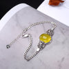 Pure Silver, Topaz, Marrow Agate, Antique, Thai Silver, Personalized High-end Ladies' Chain Bracelet Wholesale Agent