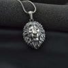 Pure Tin Zodiac Jewelry on the neck Lion Head Pendant Necklace men Hip Hop Animal Men's Chain necklace Accessories