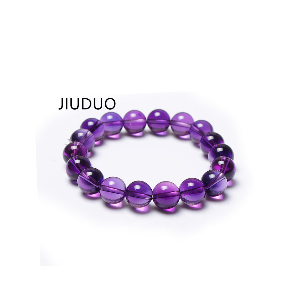 Purple crystal bracelets for women Bead bracelet   natural stone charm women gift   trendy romantic rope chain