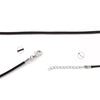Q0KE 2mm Wax Rope Jewelry Making Beaded and Hand-laced Black Waxed Thread Used for Weaving Bracelets Diy Productions