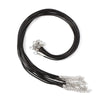 Q0KE 2mm Wax Rope Jewelry Making Beaded and Hand-laced Black Waxed Thread Used for Weaving Bracelets Diy Productions