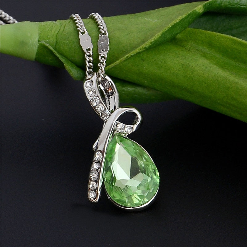 Hot 10 Colors Austrian Crystal Necklace Pendants Jewellery & Jewerly 2020 Necklace Women Fashion Jewelry Wholesale