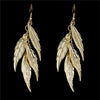 New Arrival Long Earrings Pendientes Mujer Jewelry Leaf Dangle Earrings For Women Gold Color Bijoux Fashion