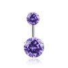 New Brand AAA Zircon Style Crystal Body Jewelry Belly Button Ring Body Piercing Navel Piercing Silver Color Ombligo