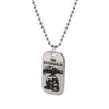 Army Tag Badge Name Dog Tag Pendant Man Chain Necklace Silver Color Stainless Steel Choker Charm Women Simple Jewelry Gift