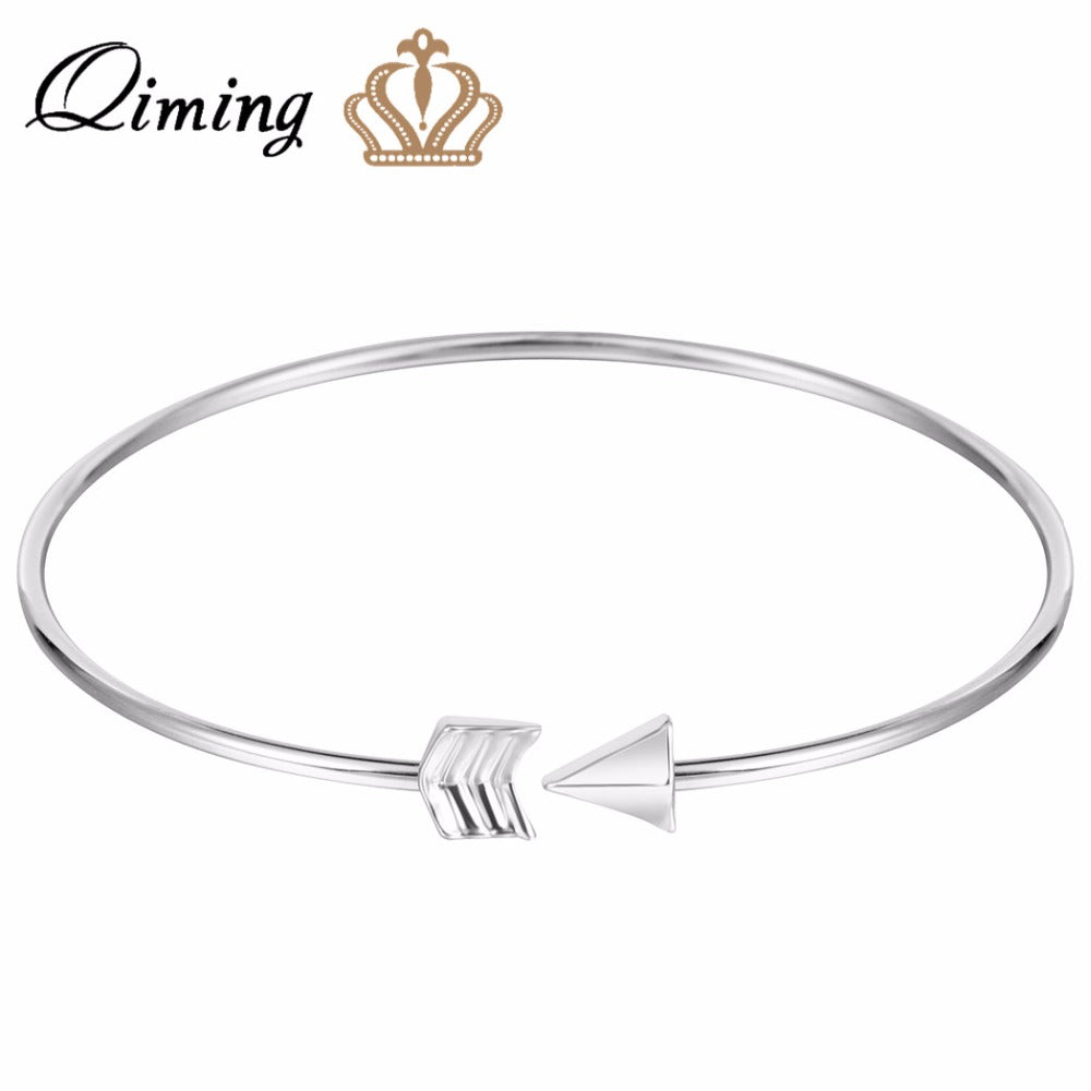 2020 New Fashion Gold Silver Arrow Bangle Cuff Bracelets For Women Fine Jewelry Wholesale bangles Pulseiras