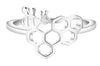 2020 Cheap Woman Rings Bee Love Heart DNA Skull Ring For Women Girls Silver Fashion Boho Jewelry Birthd Gift Toe Ring