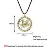 QIMING Border Pewter Heraldic Cryptid Creature Pendant Necklace For Women Men Jewelry Viking Amulet Necklaces