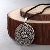 QIMING Celtic Infinity Knots Runes Runic Norse Jewelry Puck Necklace Valknut Vikings Wikinger Charm Pendant Necklace
