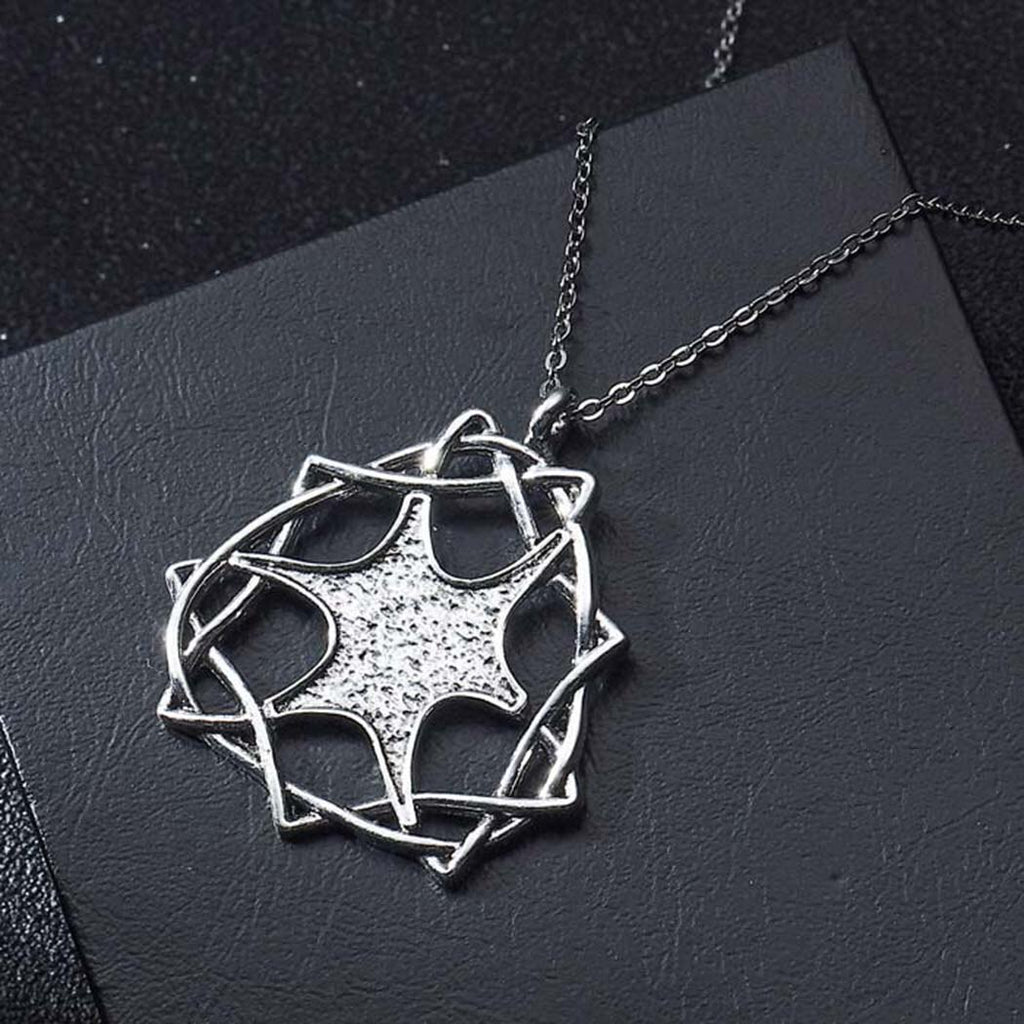 QIMING Jordan Star Pendant Necklace For Women Viking Slavic Amulet Vintage Punk Retro Necklaces Collier Men Jewelry