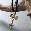 QIMING Mjolnir Vintage Statement Necklace Women Axe of Peru Thor's Hammer Mjollnir Viking Scandinavian Pendant Men Jewelry