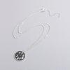 QIMING Moon Phase Black Necklace For Women Glow In The Dark Glowing Luminous Enamel Vintage Crescent Pendant Necklaces
