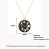 QIMING Moon Phase Black Necklace For Women Glow In The Dark Glowing Luminous Enamel Vintage Crescent Pendant Necklaces