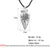 QIMING Nordic Viking Arrow Head Helm Of Awe Pendant Necklace For Women Men Retro Slavic Punk Jewelry Vegvisir Necklace