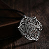 QIMING Norse Mythology Valknut Pendant Necklace For Women Scandinavian Men Jewelry Triangle Viking Slavic Necklace Gift