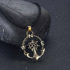 QIMING North Anchor Compass Boat Pendant Necklace For Women Men Viking Slavic Jewelry Male Necklace Choker