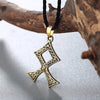 QIMING Odal Rune Pendant Amulet Nordic Viking Jewelry Men Necklace Scandinavia Norse Pagan Talisman Celtic jewelry knot