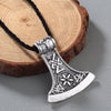 QIMING Punk Style Men Slavic Perun axe Antique Amulet Kolovrat Symbol Pagan Jewelry Amulets and Talismans Pendants