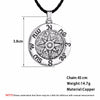 QIMING Sailor's Wind Rose Pendant Necklace Men Sailor Viking Jewelry Compass Necklace Seaman Pendant Gift Women Mariner
