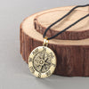 QIMING Sailor's Wind Rose Pendant Necklace Men Sailor Viking Jewelry Compass Necklace Seaman Pendant Gift Women Mariner