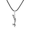 QIMING Silver Mermaid Pendant Necklace For Women Siren Seaman Jewelry Amulet Ocean Sea Jewely Vintage Necklace