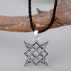QIMING Slavic Norway Valknut Viking Svarog Square Pendant Star Rus Amulet Pendant Ancient Slavic Talisman Pendant Jewelry Pagan