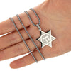 QIMING  Star Of David Pendant Necklace Men Women Hexagram Chai Jewish Dainty Jewelry Stainless Steel Necklace Chokers Gift