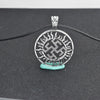 QIMING Symbol Slavic Pendant Necklace Gift For Boyfriend Black Chain Necklace For Women Charm Jewelry Bijoux
