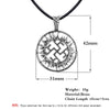 QIMING Symbol Slavic Pendant Necklace Gift For Boyfriend Black Chain Necklace For Women Charm Jewelry Bijoux